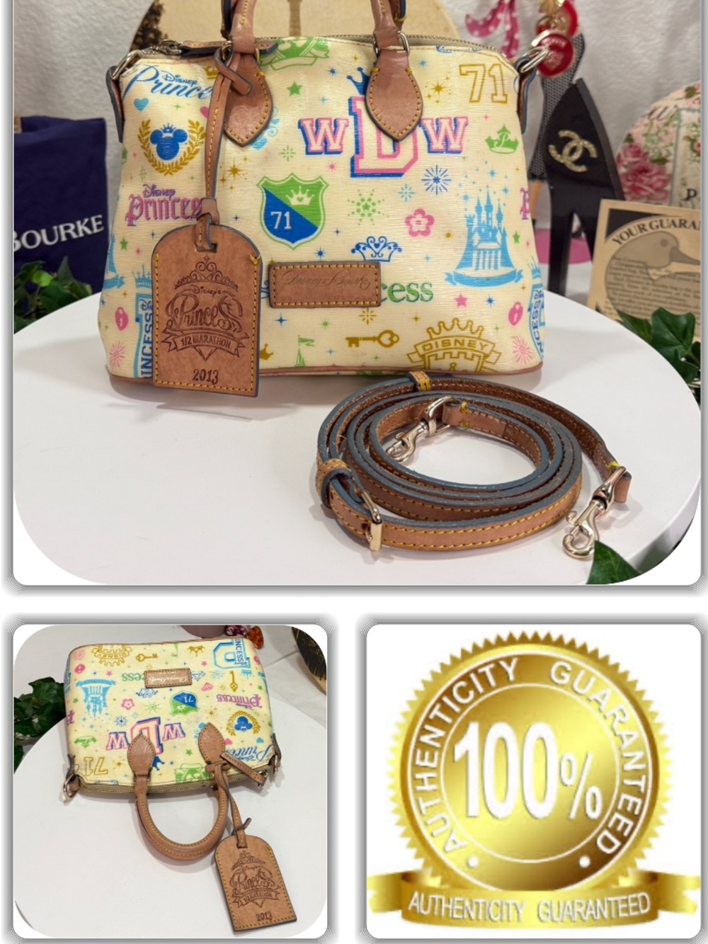 ECLECTIC DOONEY & BOURKE PRINCESS CASTLE DISNEY LIMITED EDITION DOME 2-WAY BAG!